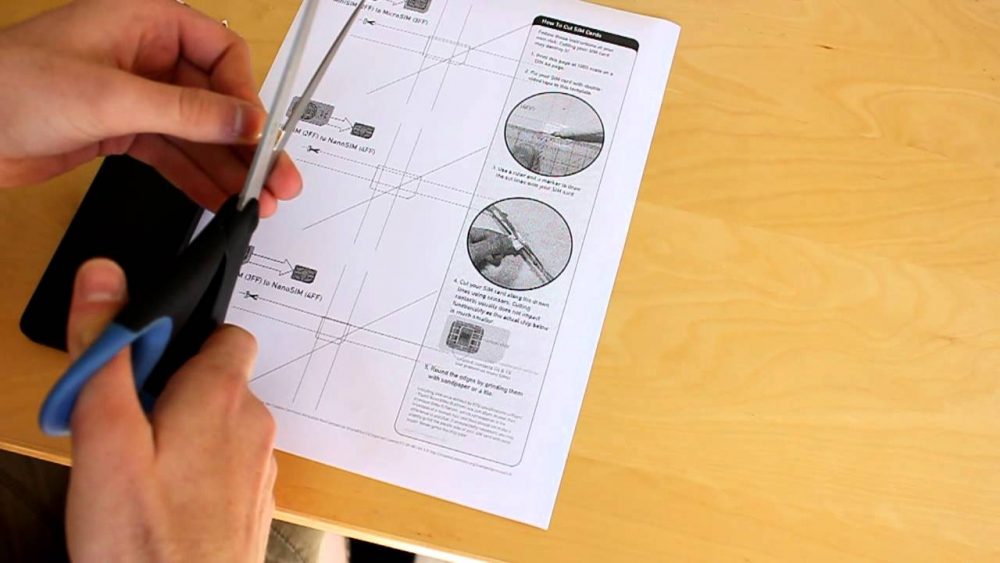 Cómo recortar una tarjeta SIM a MicroSIM y NanoSim