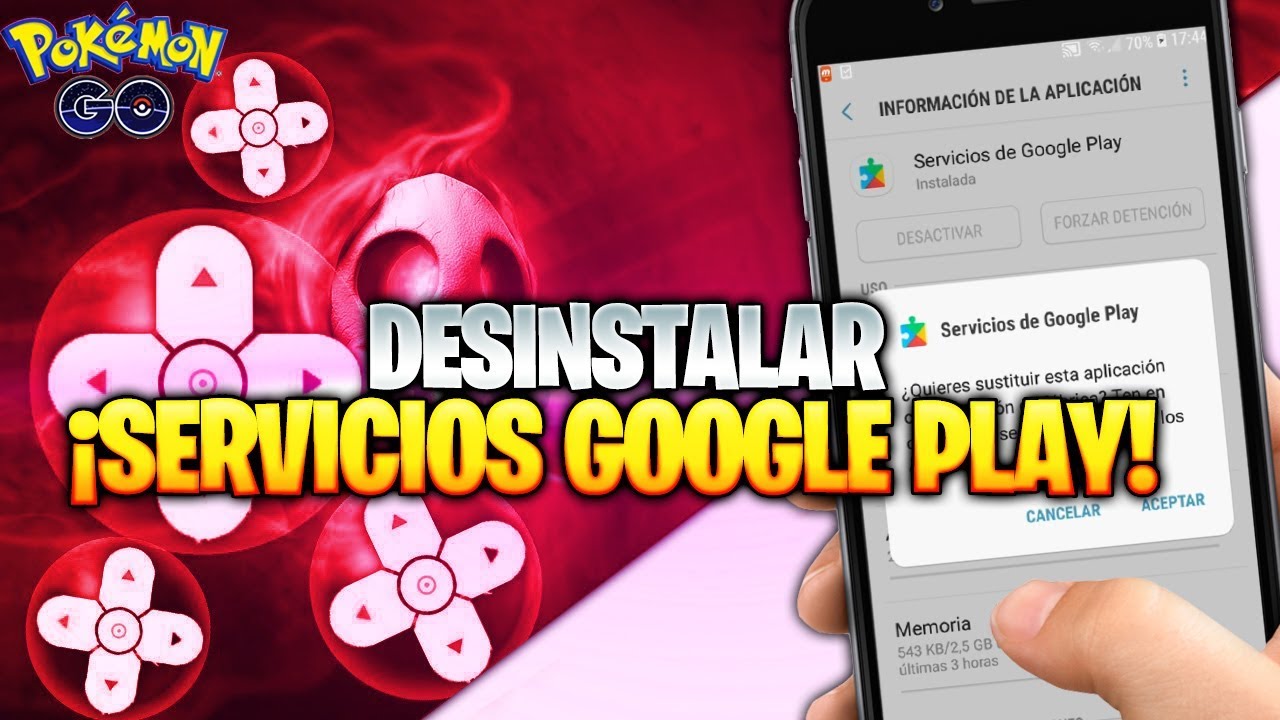 desinstalar servicios de Google