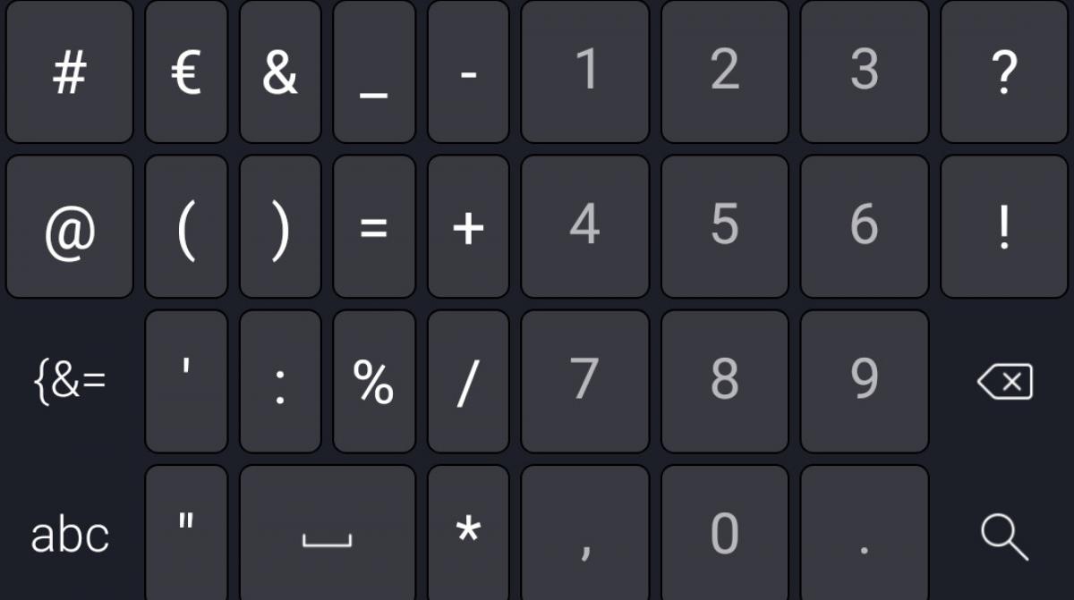 Cómo colocar el arroba (@) en el teclado android