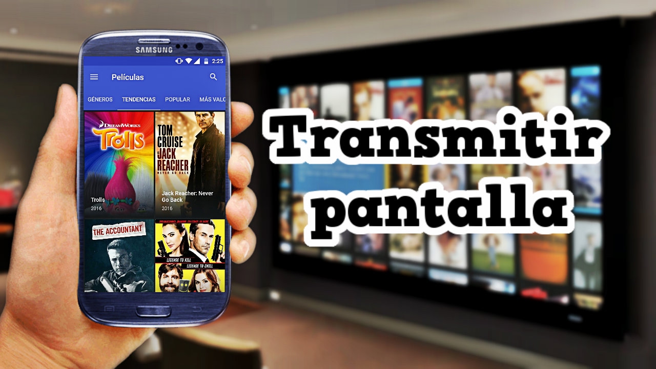 Compartir pantalla de un móvil en la televisión