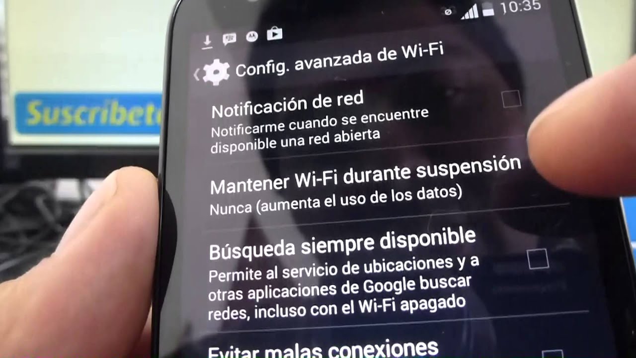 Truco: Conservar el Wi-Fi encendido en modo suspensión