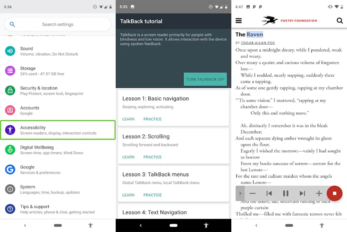 Android Accessibility Suite Vs. TalkBack