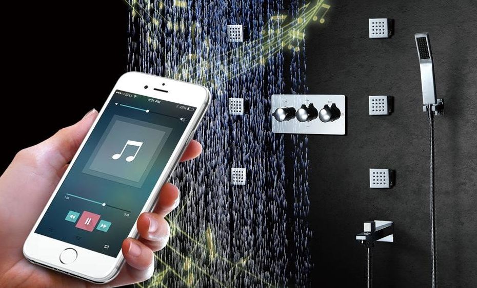 bluetooth music led shower head waterfall edited