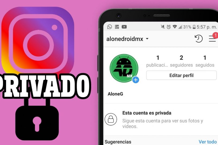 cuenta privada de Instagram