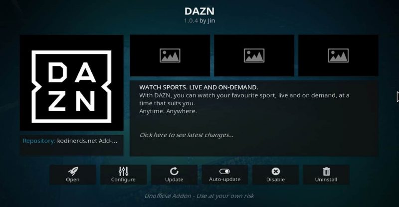 Add On DAZN