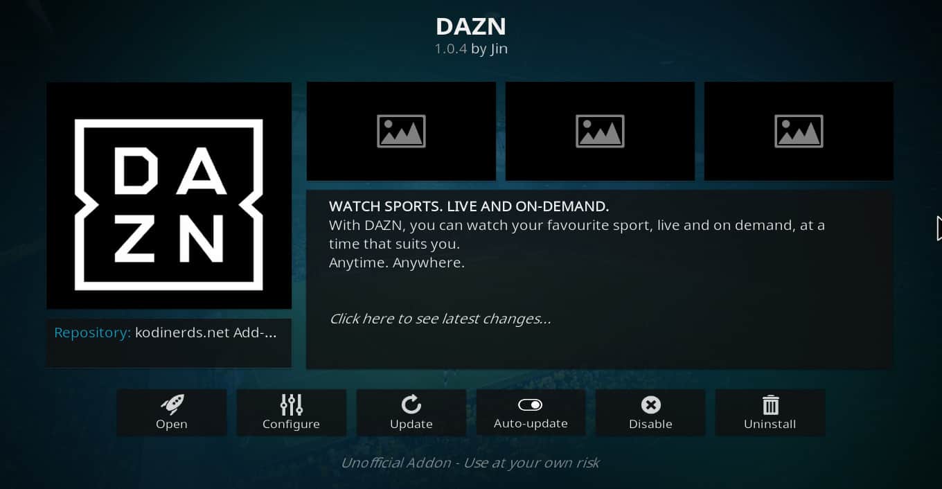 Add On DAZN ¿Qué es? Descargar e instalar