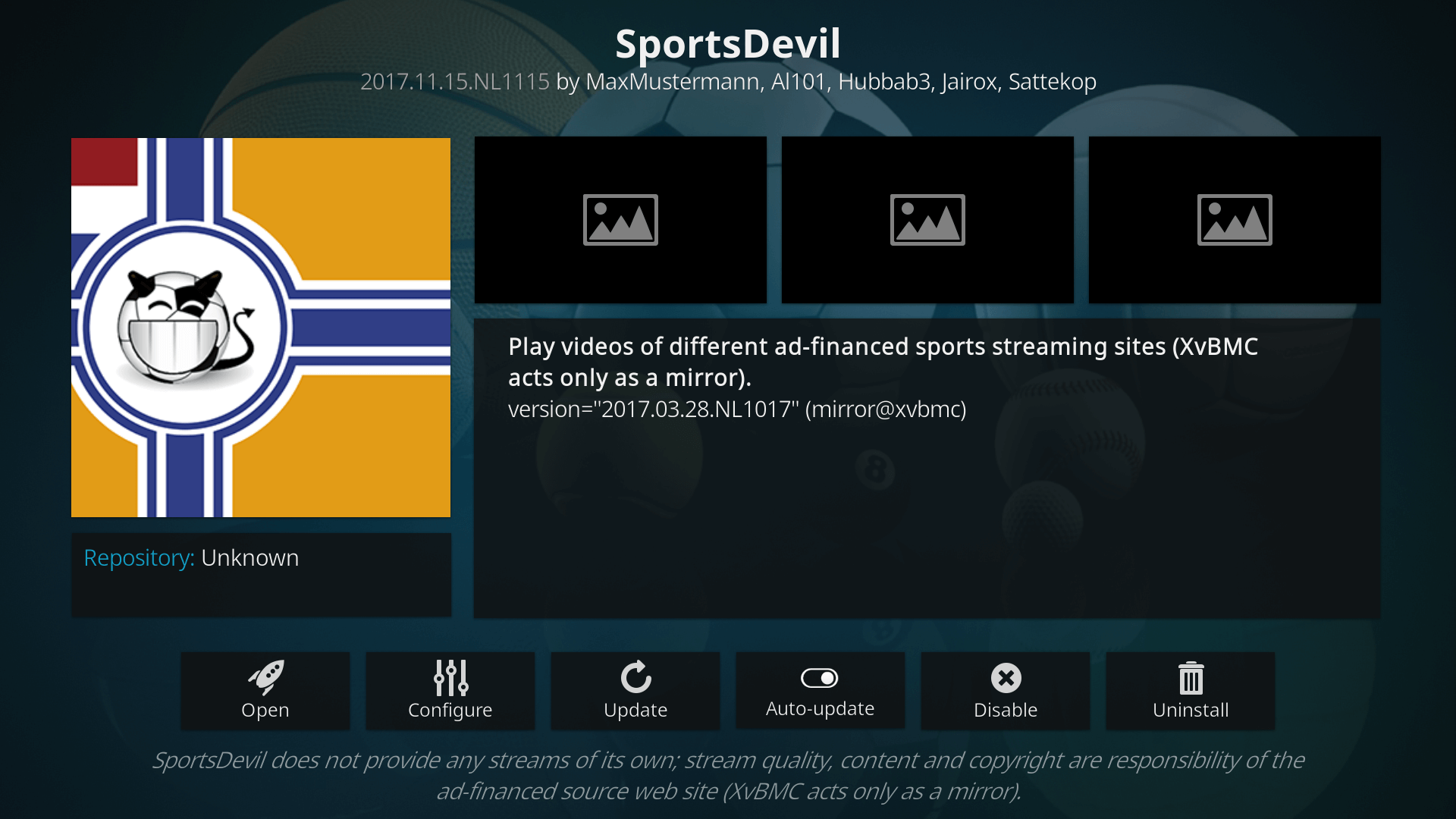 Add On SportsDevil ¿Qué es? Descargar e instalar