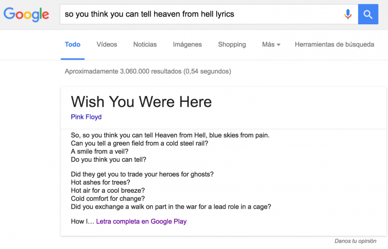 buscar letra cancion google