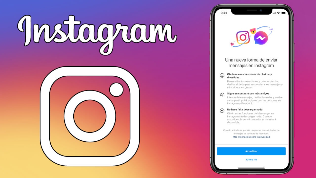 Solución: No me aparece messenger en Instagram