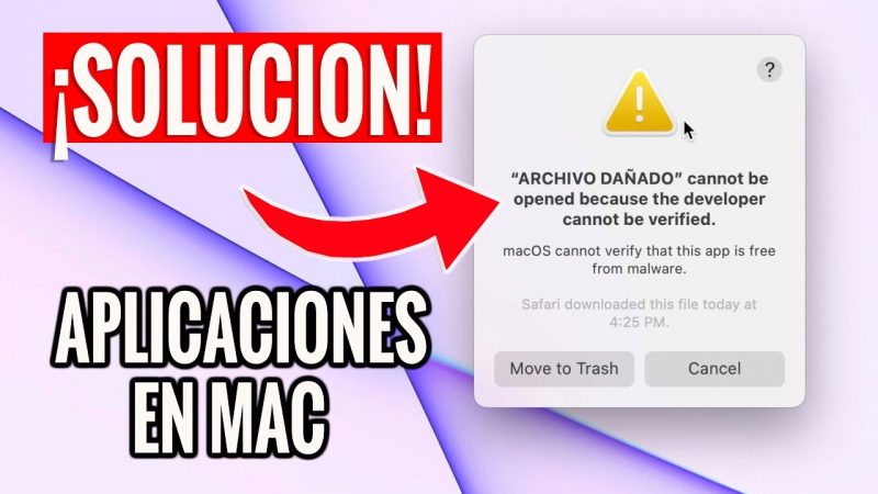 no se puede abrir porque el desarrollador no puede verificarse