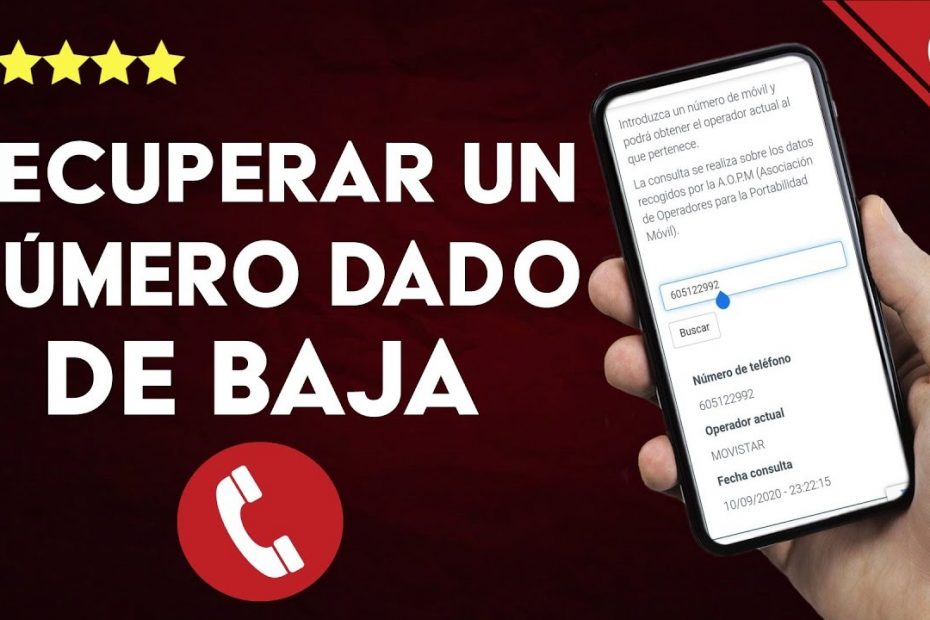 numero de telefono dado de baja