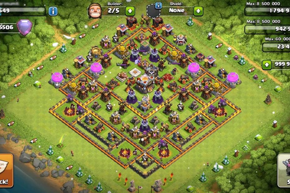 pantalla principal clash clans