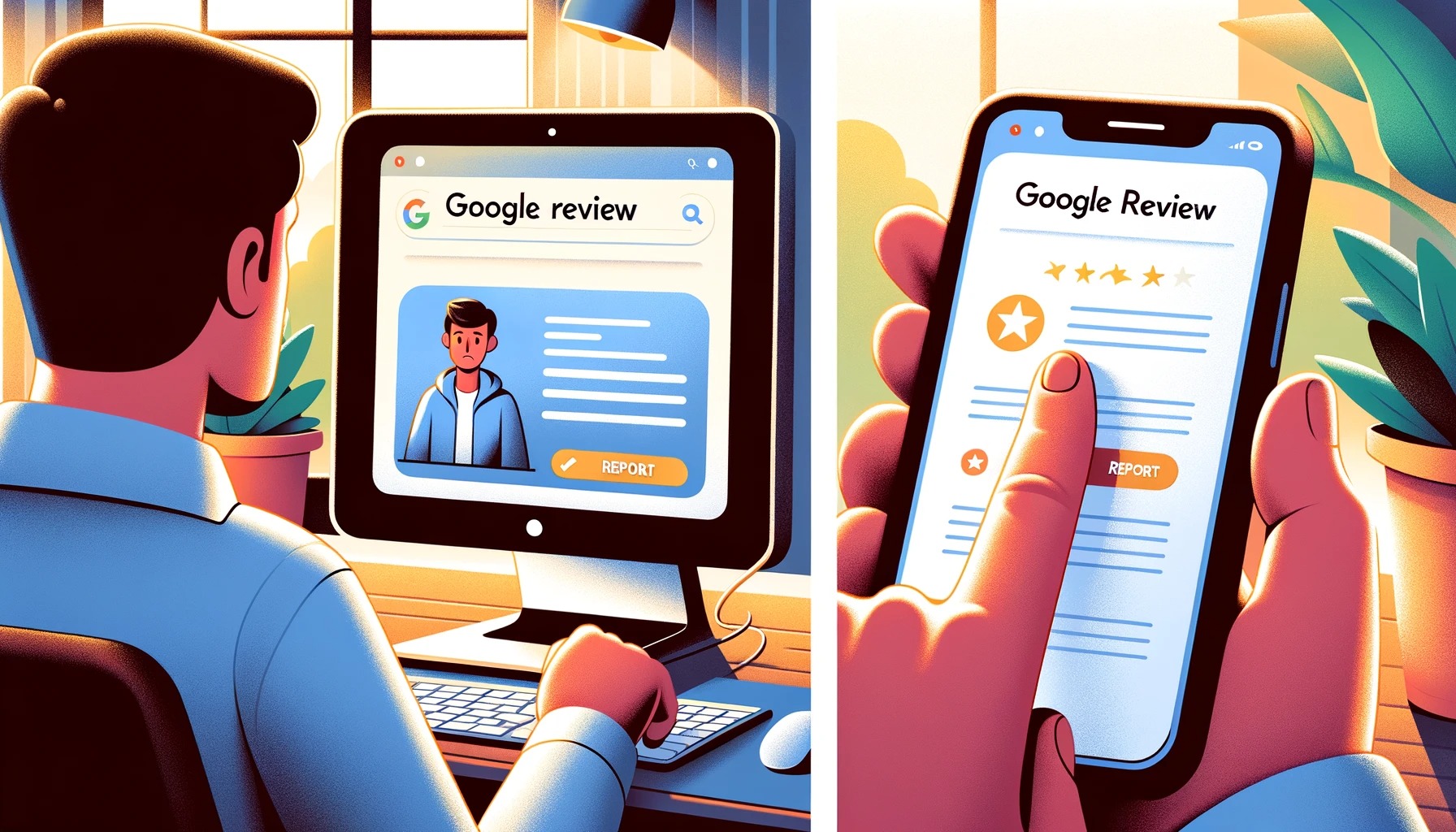 Cómo denunciar una reseña de Google